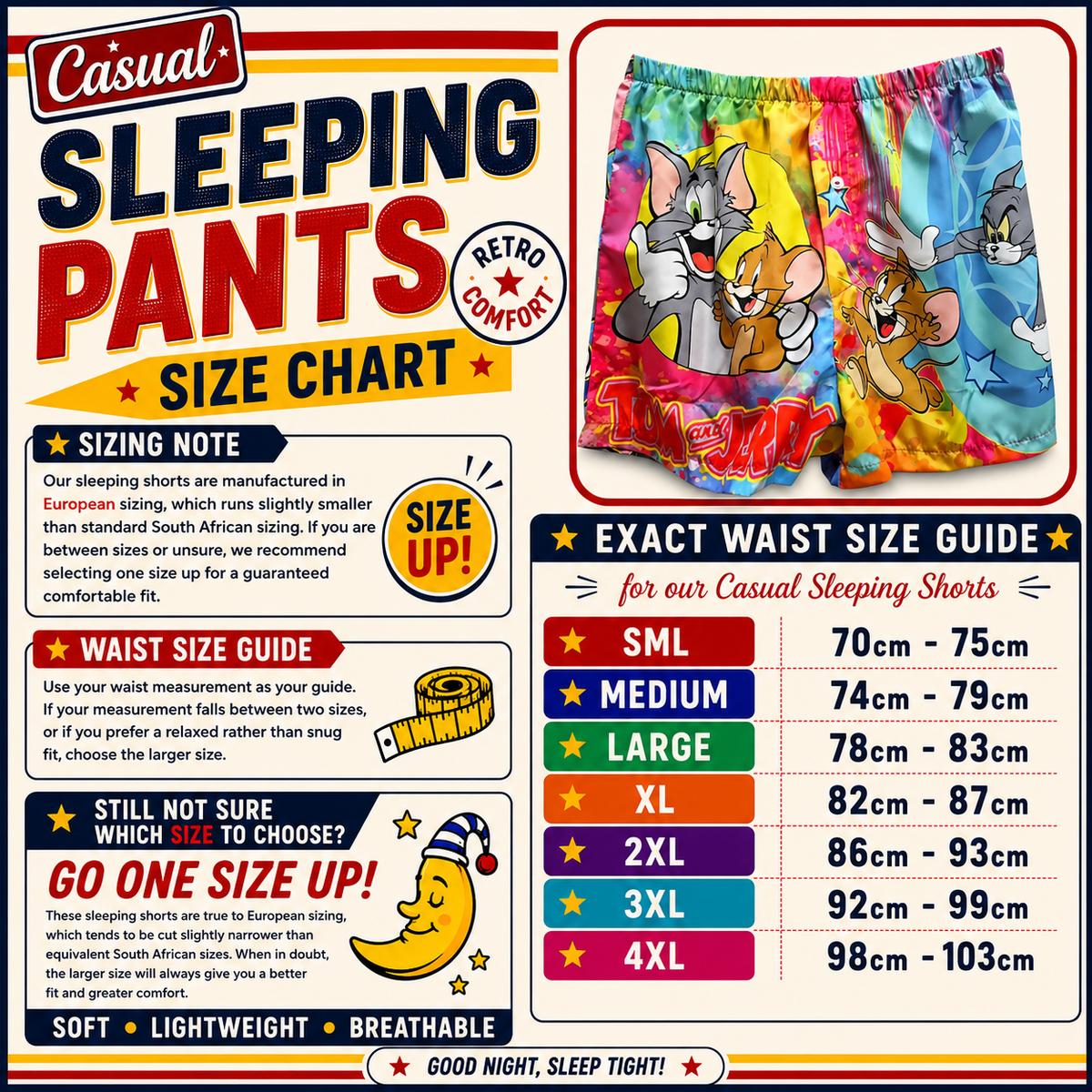 TOM & JERRY Casual Sleeping Shorts — view 3