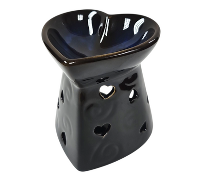 BLACK/DEEP BLUE HEART OIL BURNER
