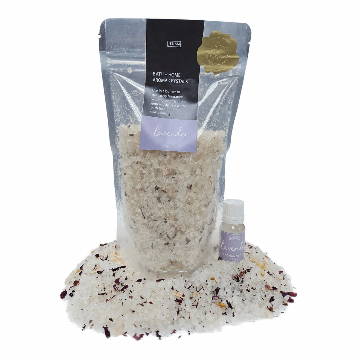 LAVENDER BATH CRYSTALS/ FRAGRANCE OIL COMBO — view 2