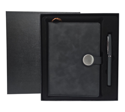 LUXURY BLACK NOTEBOOK AND PEN GIFT CARD