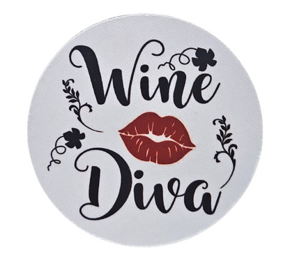 WINE DIVA LIPS COASTER