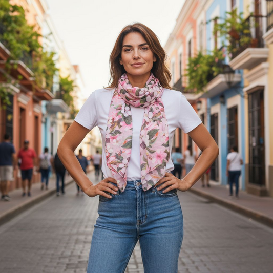 ELEGANT FLORAL SCARF #14