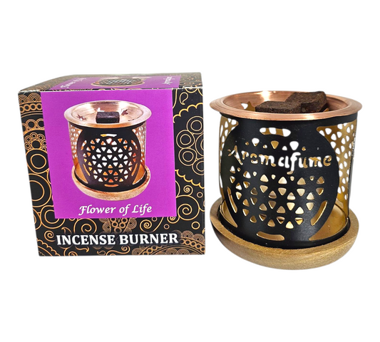INCENSE BRICKS BURNER (FLOWER OF LIFE)
