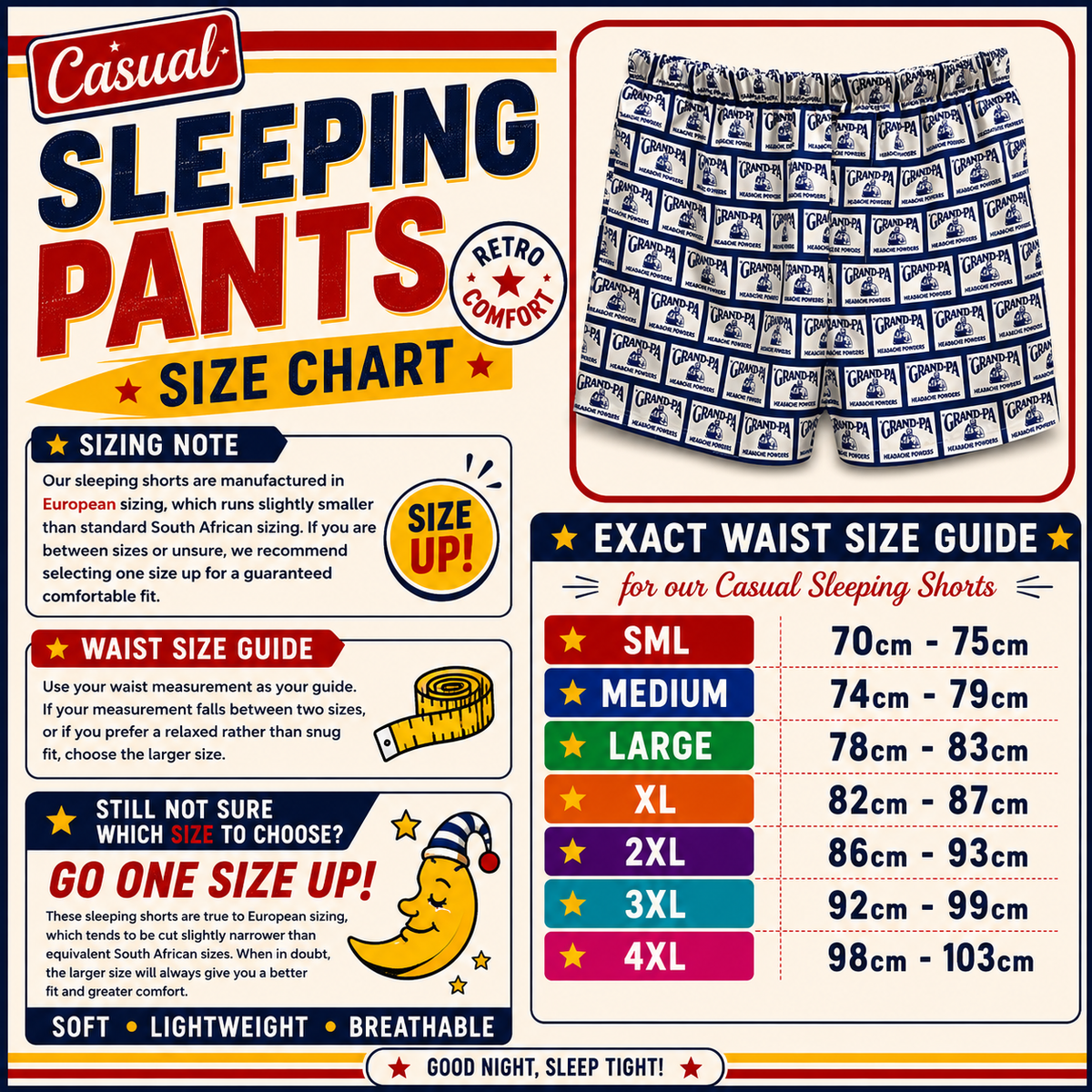 GRAND-PA Casual Sleeping Shorts — view 2