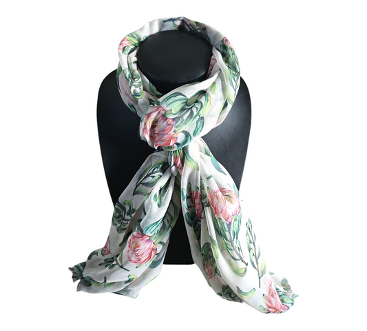 ELEGANT FLORAL SCARF #24 — view 2