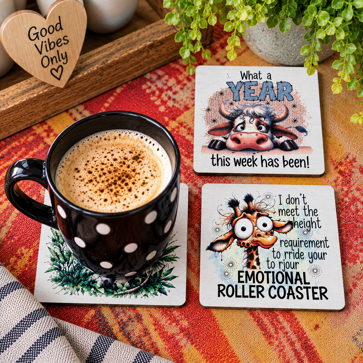 Sarcastic Coasters Set of 3 (F)