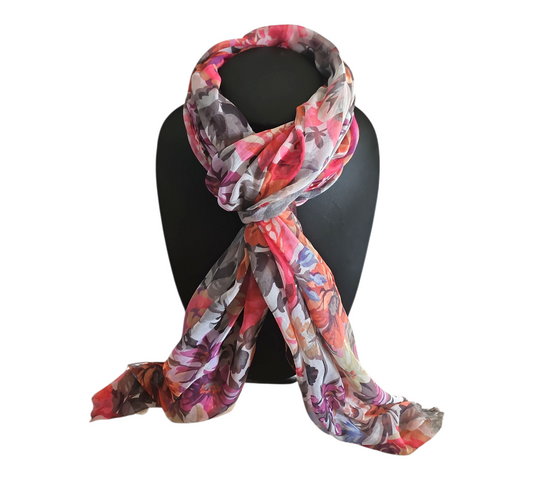 ELEGANT FLORAL SCARF #20 — view 2