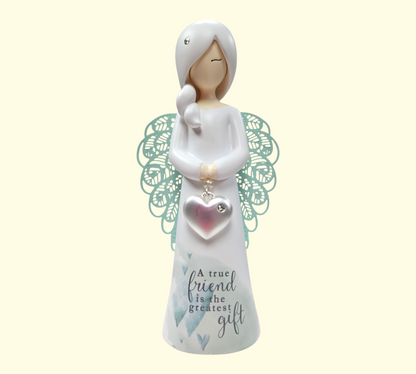 "A true friend is the greatest gift" ANGEL FIGURINE