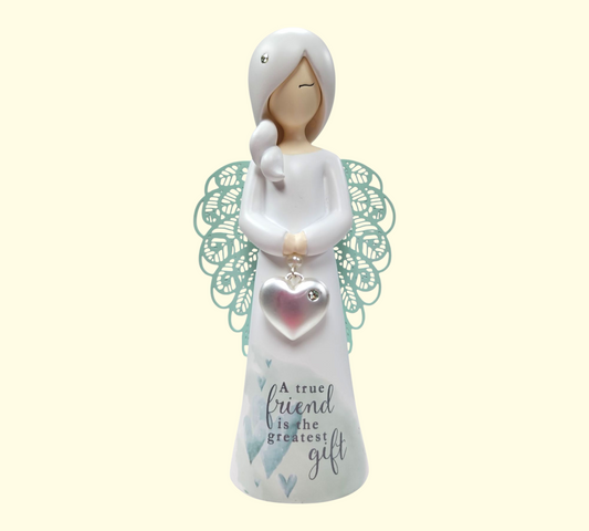 "A true friend is the greatest gift" ANGEL FIGURINE
