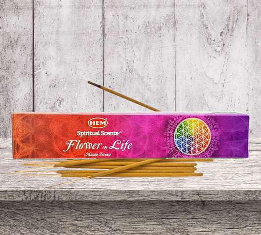 HEM FLOWER OF LIFE Masala (Hand Rolled) Incense Sticks