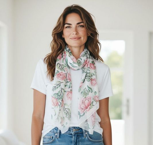 ELEGANT FLORAL SCARF #24
