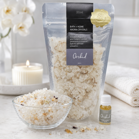 ORCHID BATH CRYSTALS/ FRAGRANCE OIL COMBO