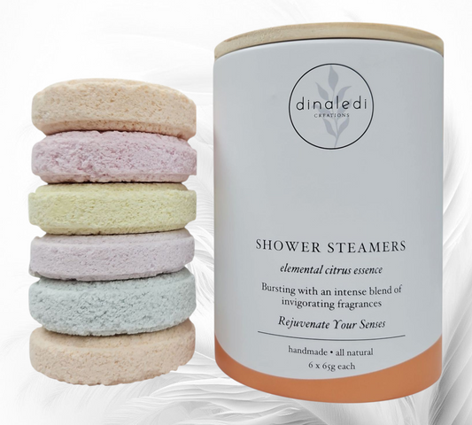 ELEMENTAL CITRUS ESSENCE Showers Steamers Tub of 6
