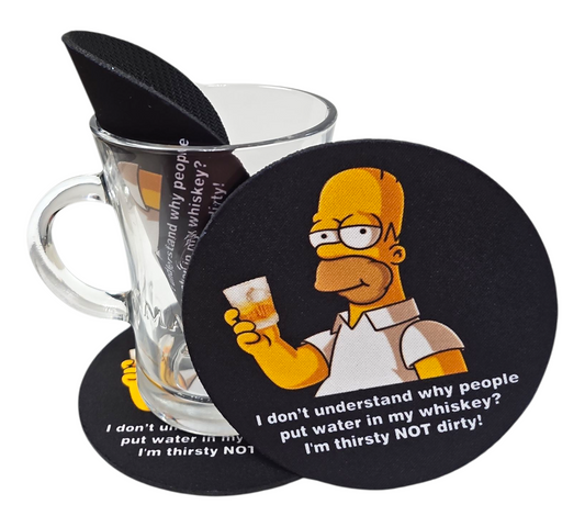 BART SIMPSON WHISKEY COASTER — view 2