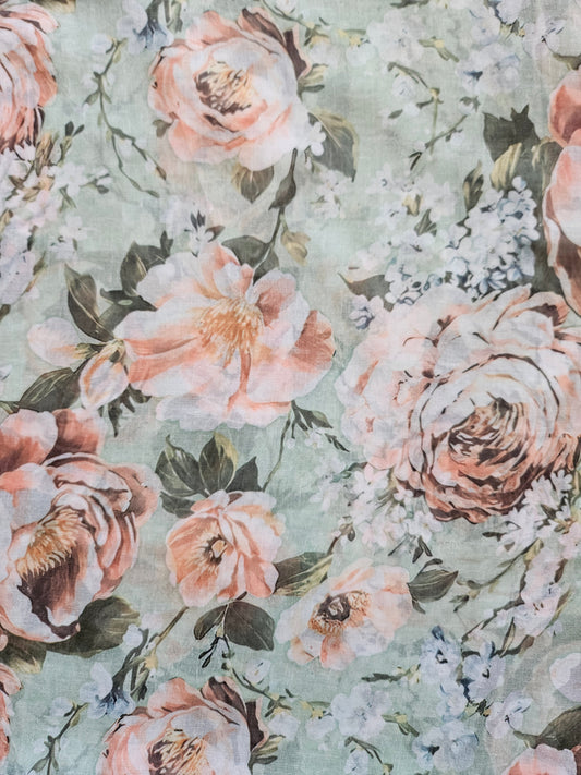 ELEGANT FLORAL SCARF #10 — view 2
