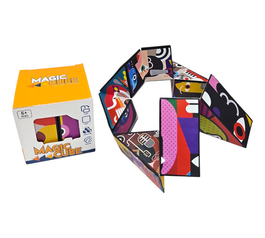 ABSTRACT ART MAGNETIC MAGIC CUBE