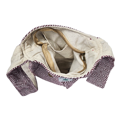 Himalayan Hemp Chevron Shoulder Bag