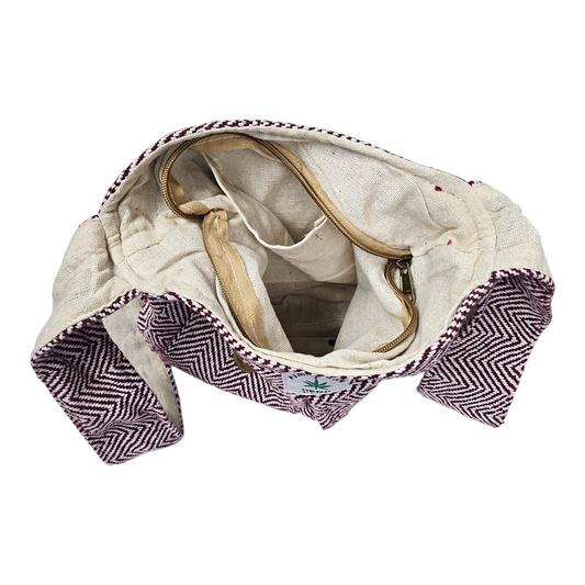 Himalayan Hemp Chevron Shoulder Bag — view 2