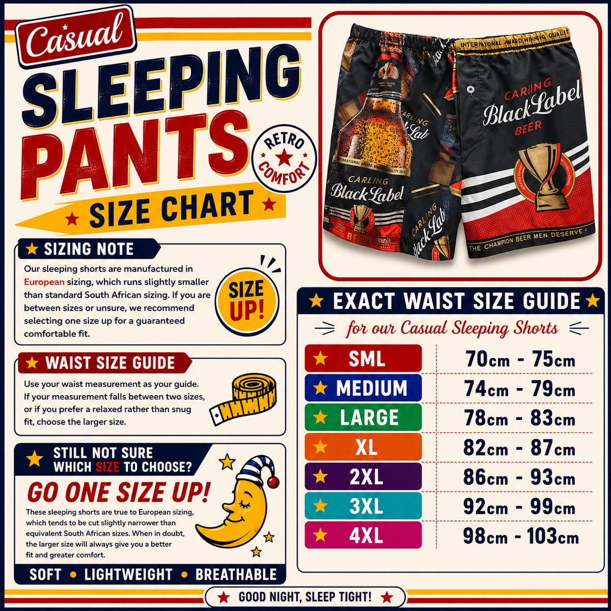 BLACK LABEL Casual Sleeping Shorts — view 3