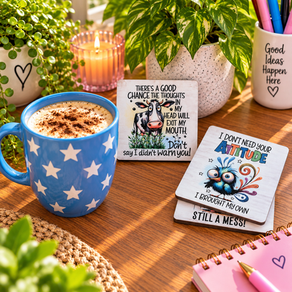 Sarcastic Coasters Set of 3 (A)
