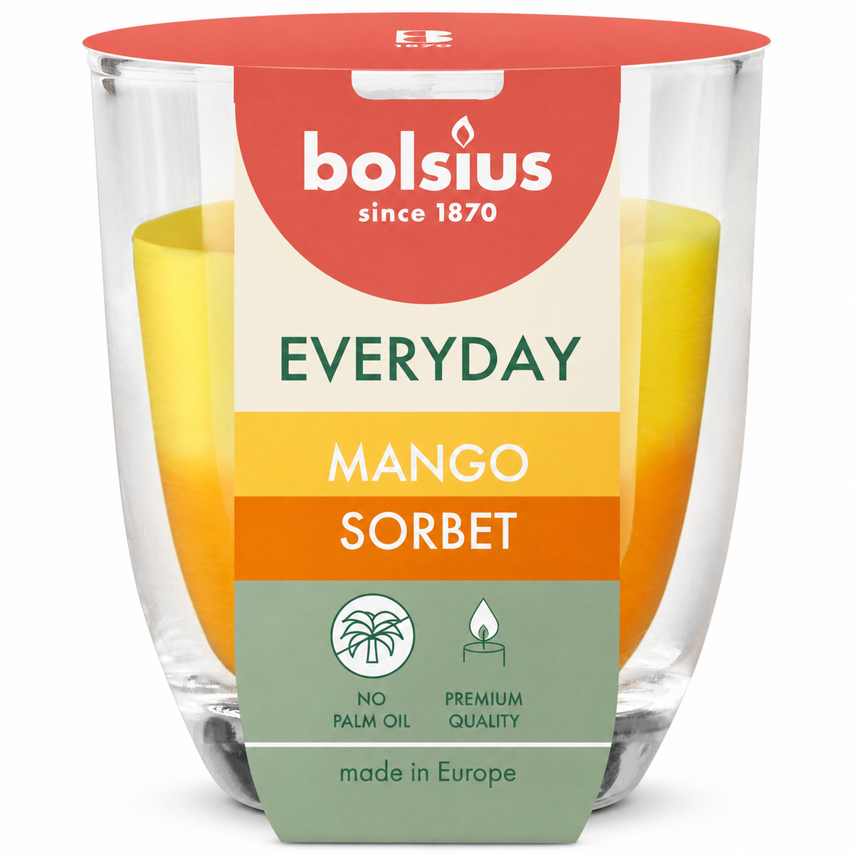 Bolsius EVERYDAY Scented Candle (Mango Sorbet)