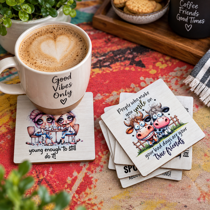 Sarcastic Coasters Set of 6 (C)