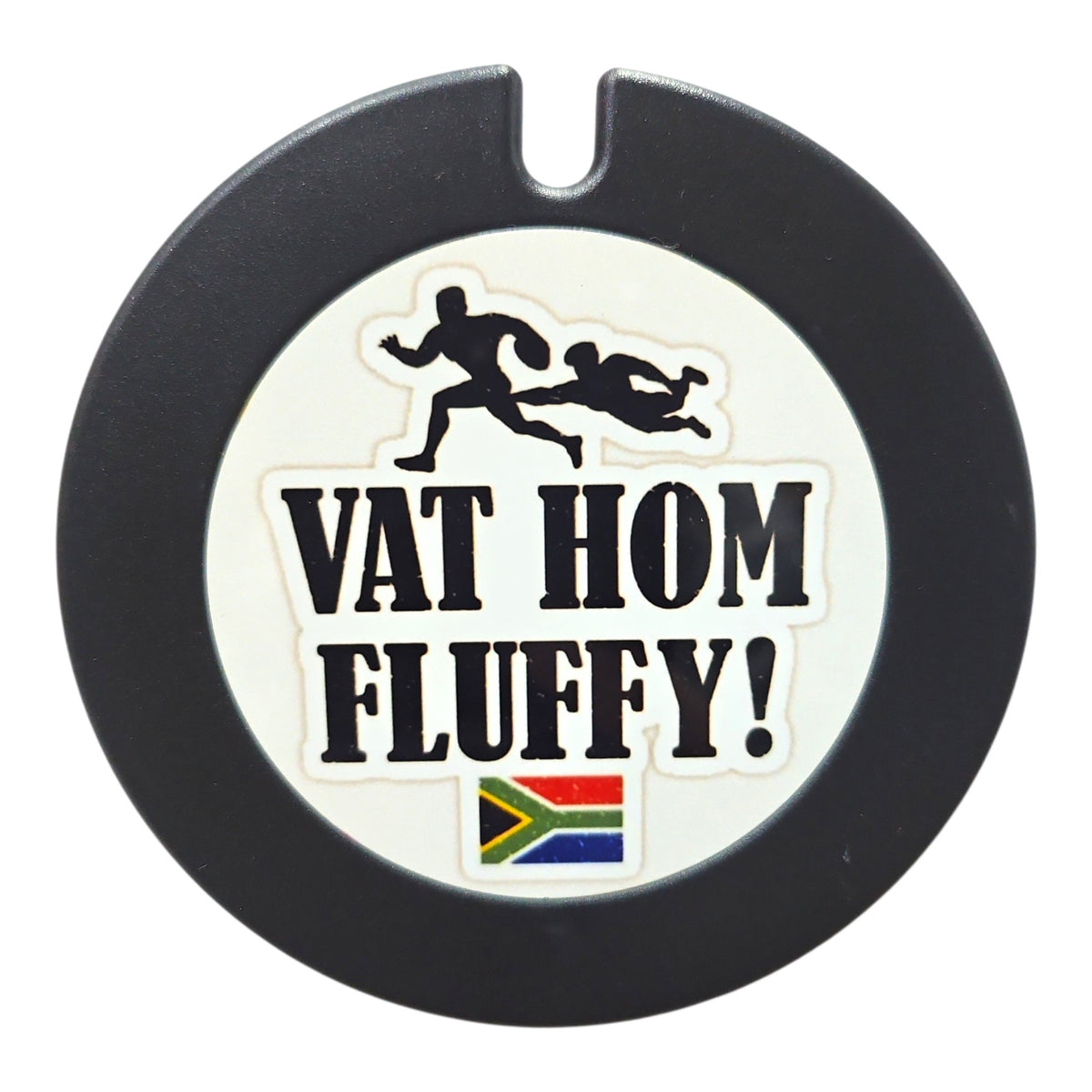 Vat hom Fluffy! Licence Disc Holder