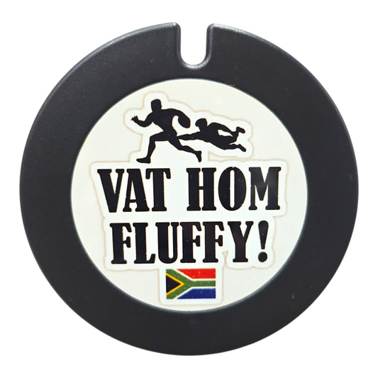 Vat hom Fluffy! Licence Disc Holder