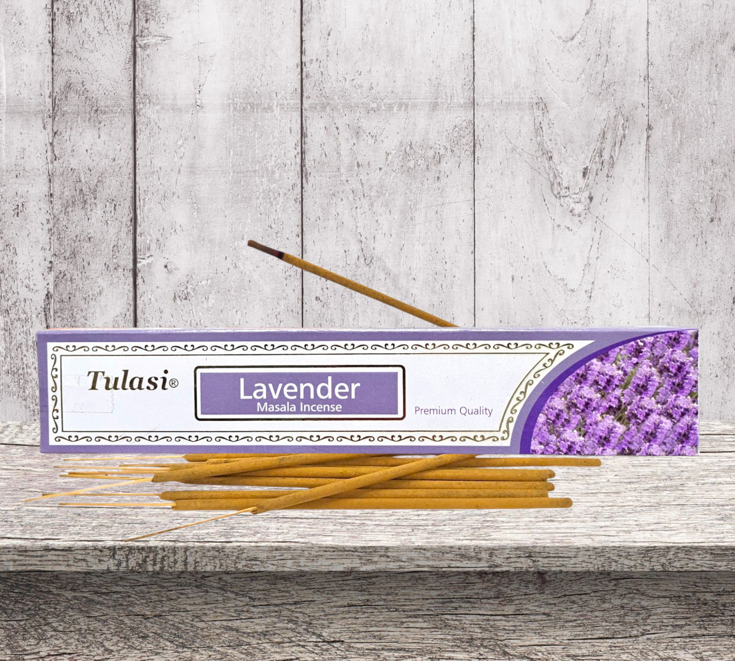Tulasi LAVENDER Masala (Hand Rolled) Incense Sticks