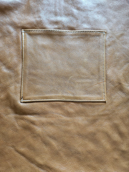 100% Natural Leather Handcrafted Apron (Tan)