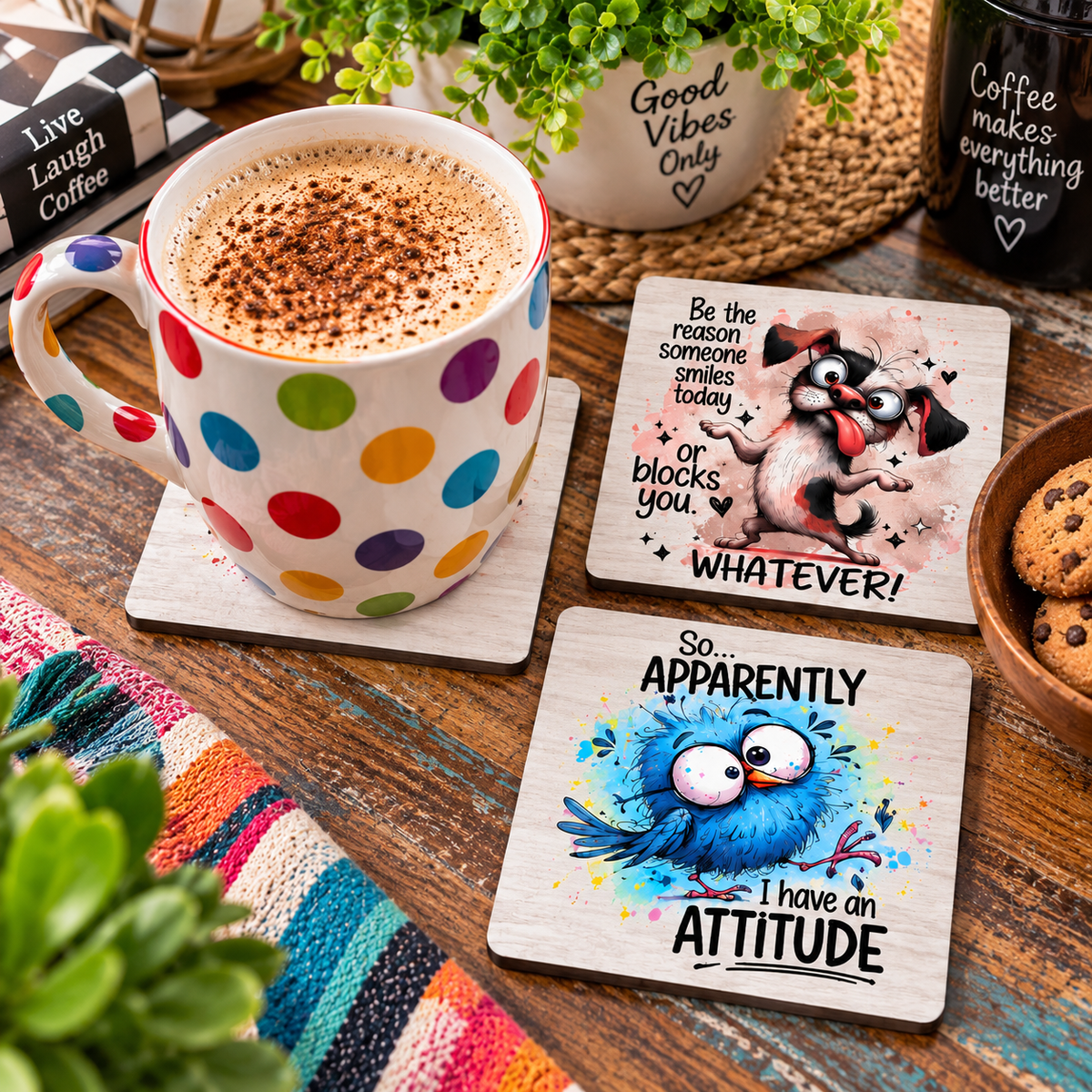 Sarcastic Coasters Set of 3 (D)