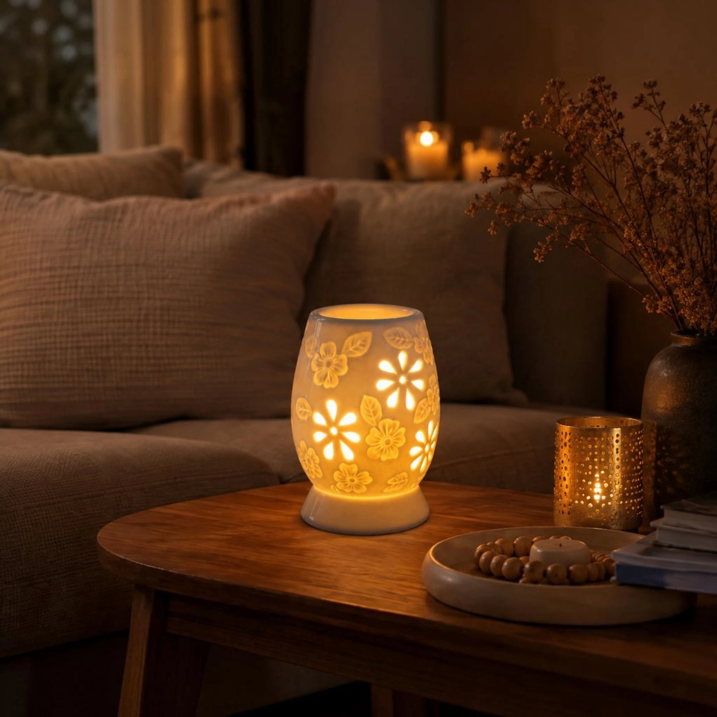 Electric Fragrance Oil Burner & Mood Lamp