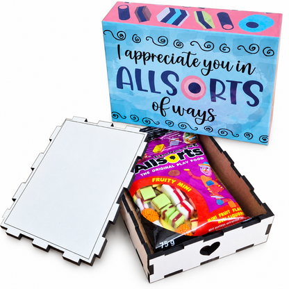 I appreciate you in ALLSORTS of ways: Boxed Sweet Delights