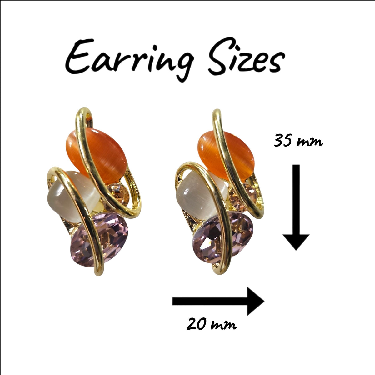 Exquisite Cosmic Earring Set (Colourful) — view 3