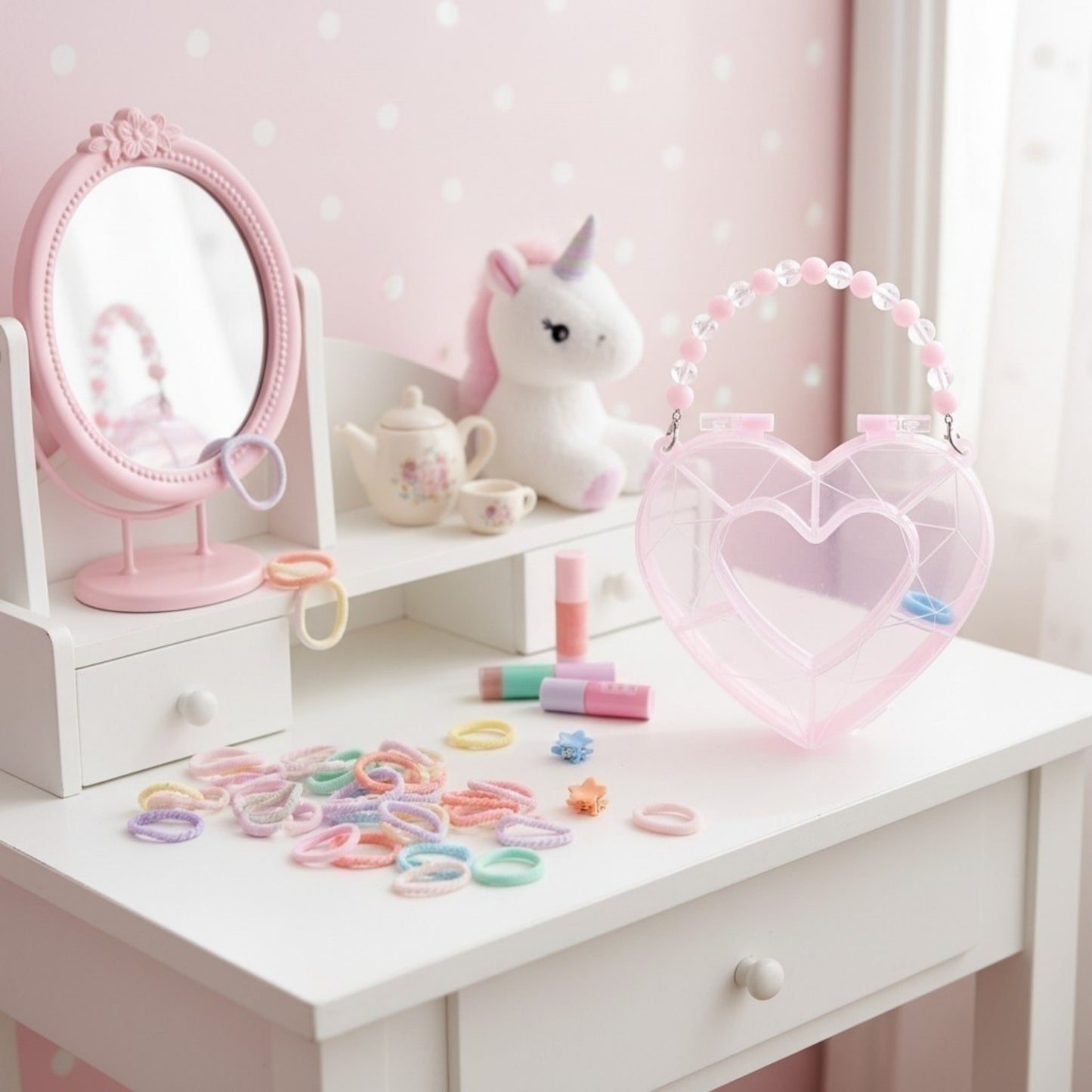 Hairbands in Heart Case
