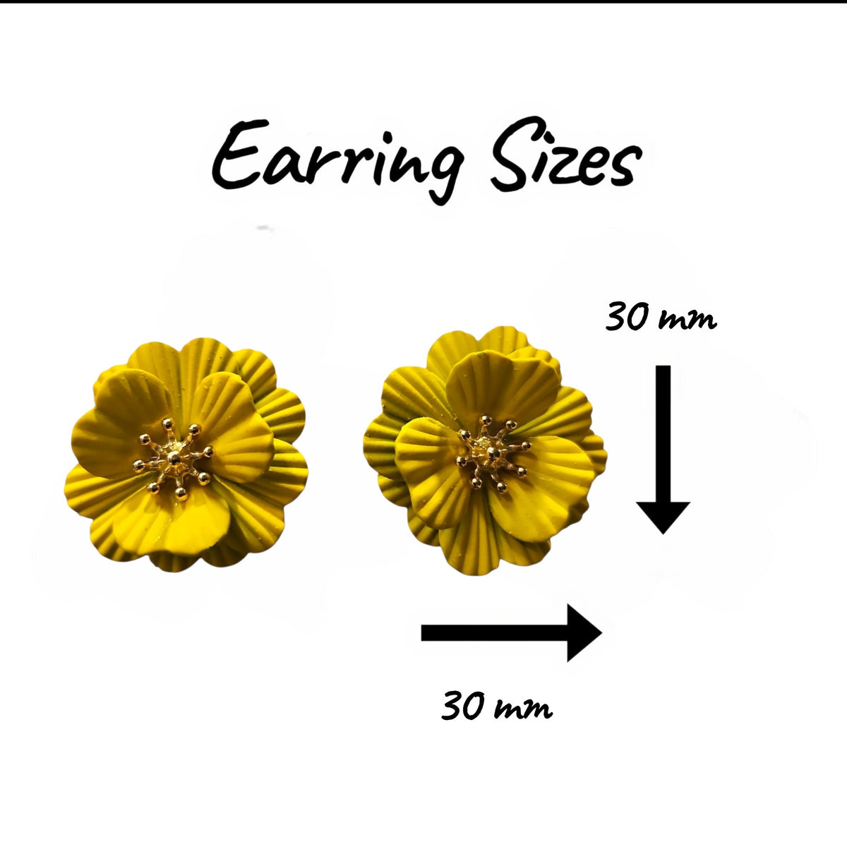 Poppy Earring Set (Yellow) — view 2