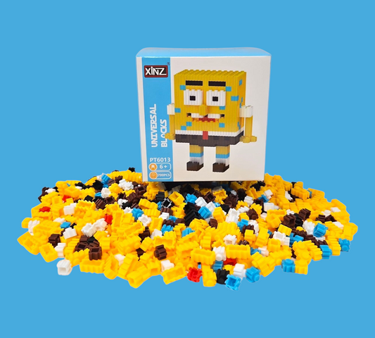SPONGEBOB 3D PUZZLE BLOCK SET (700 Blocks)