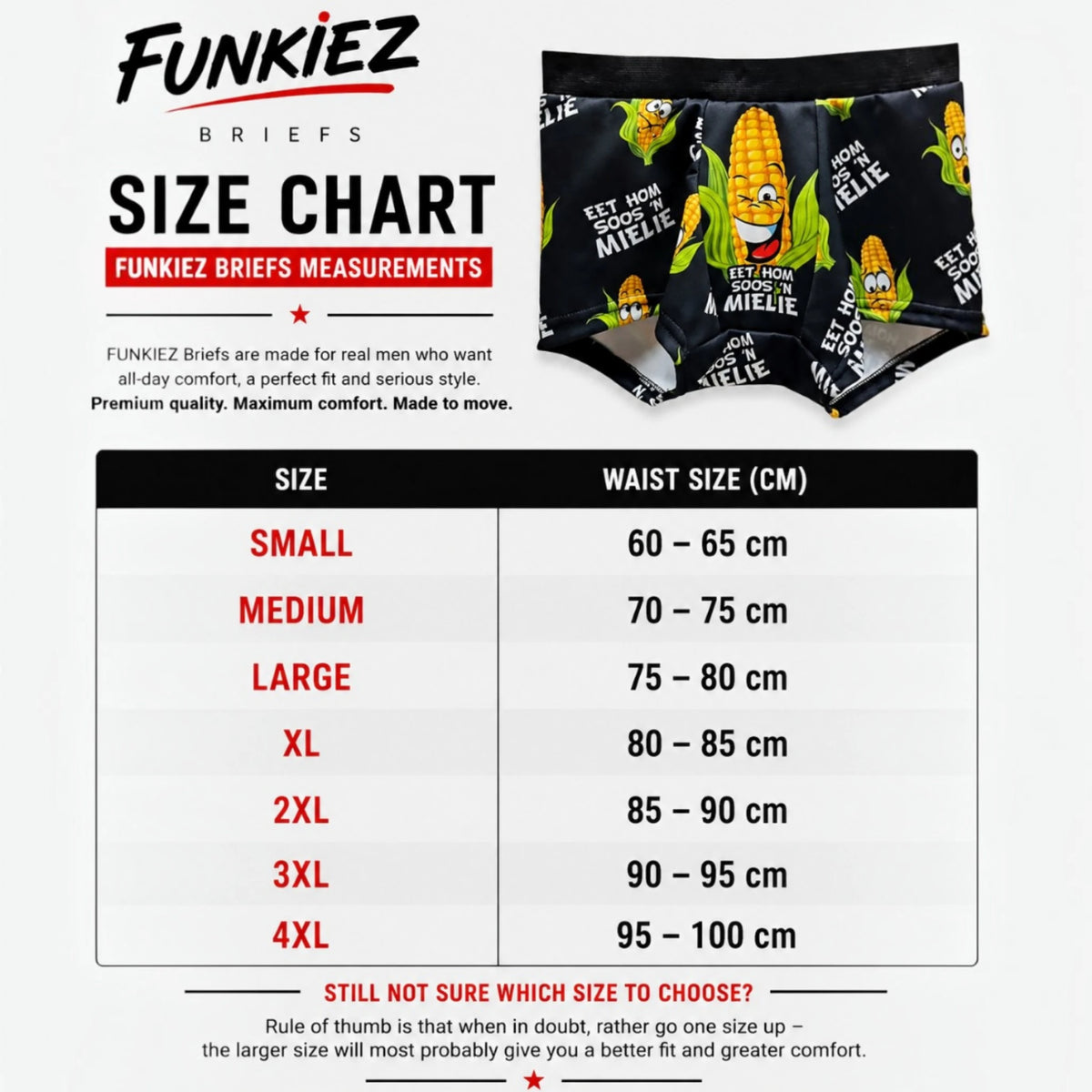 Eet Hom Soos ŉ Mielie Funky Retro Briefs. — view 3