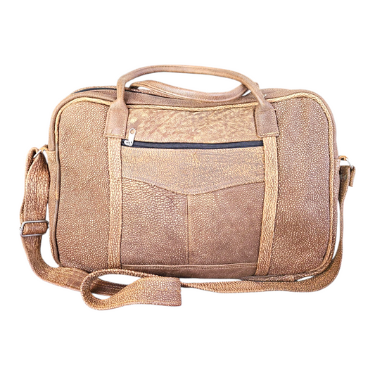 LUXURY LEATHER LAPTOP BAG (CAMEL)