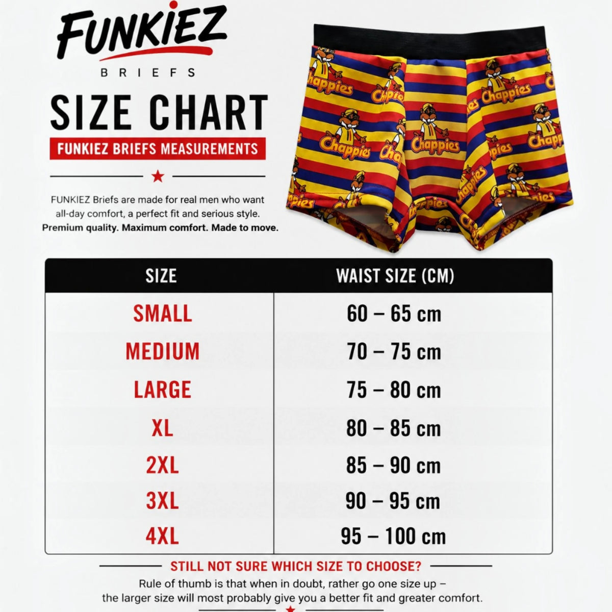 Chappies Funky Retro Briefs. — view 4