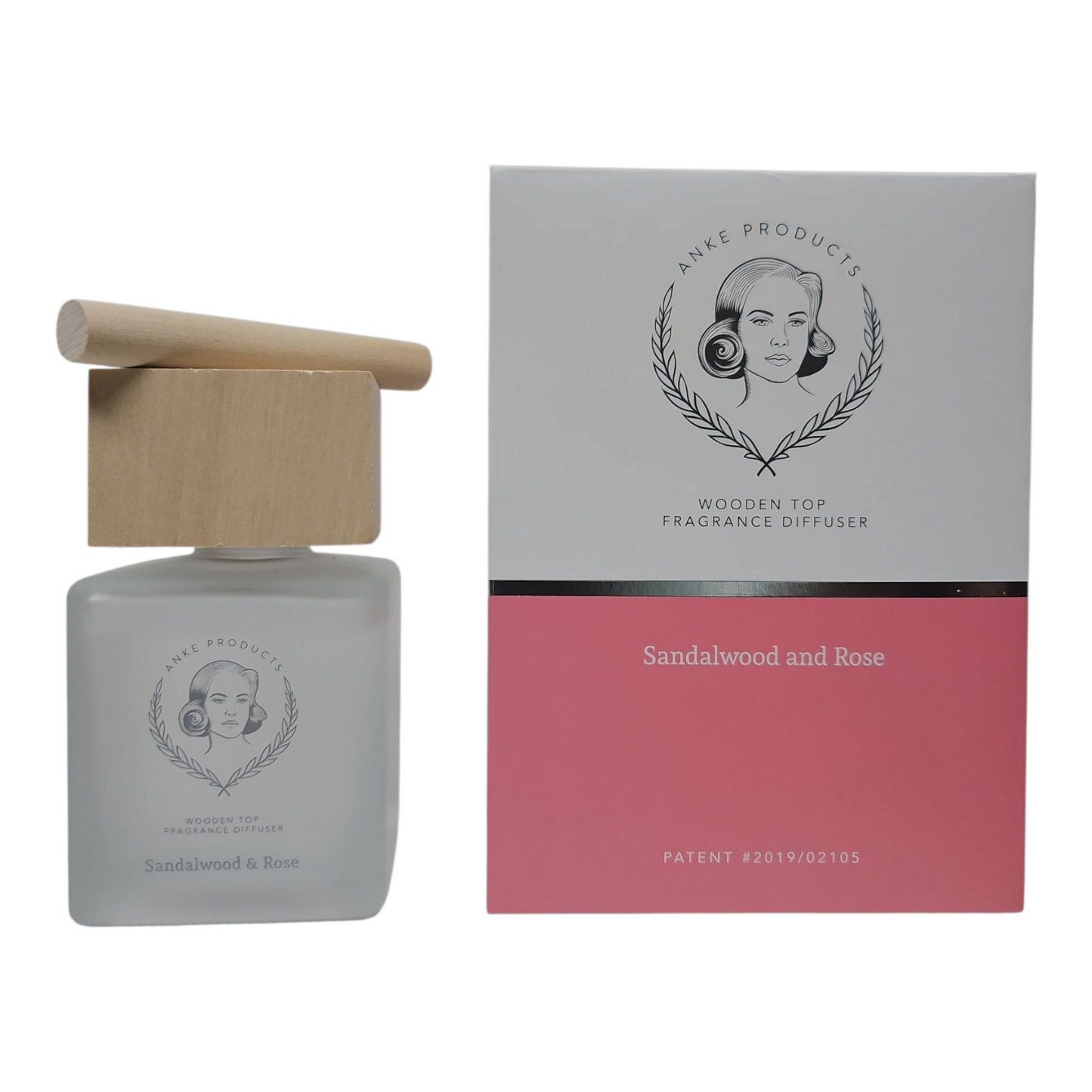 Anke SANDALWOOD/ROSE Wooden Top Diffuser (120ml)
