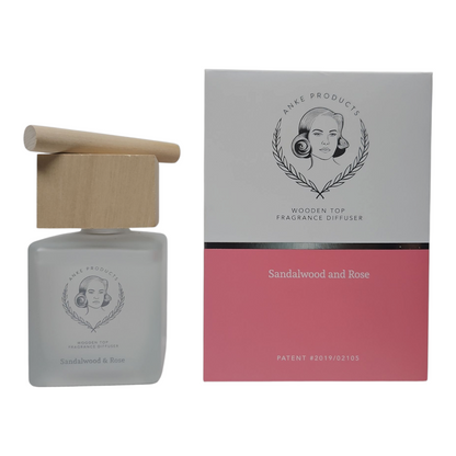 Anke SANDALWOOD/ROSE Wooden Top Diffuser (120ml)