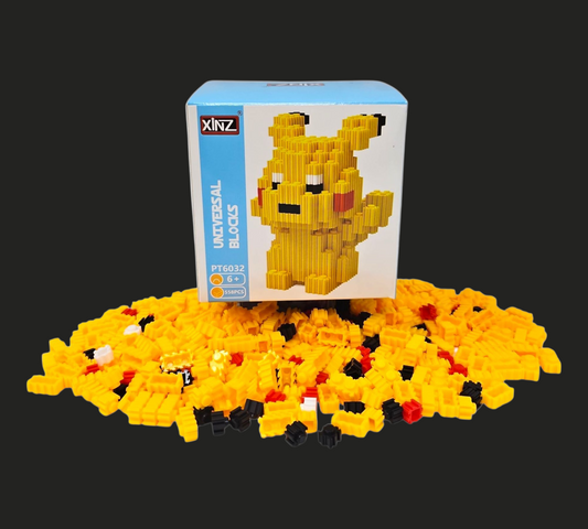 PIKACHU 3D PUZZLE BLOCK SET (558 Blocks)