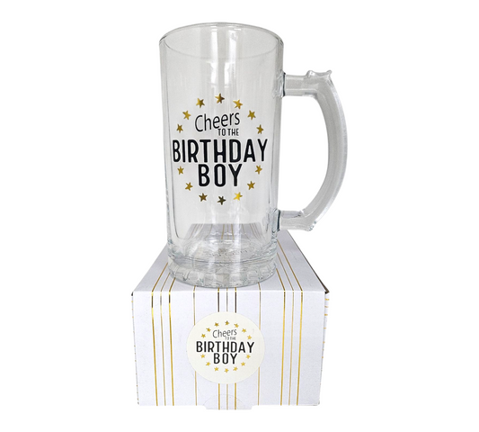 CHEERS TO THE BIRTHDAY BOY-BEER MUG