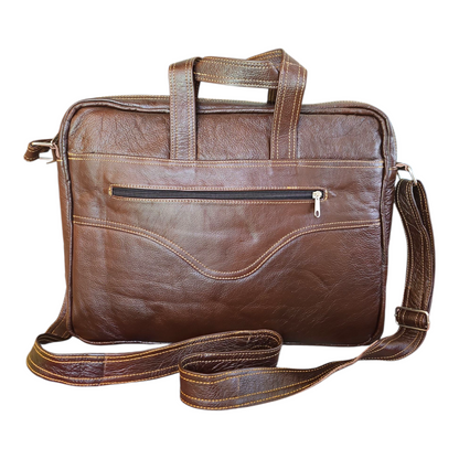 LUXURY LEATHER LAPTOP BAG (OXBLOOD)