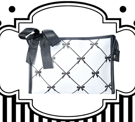 RIBBONS & BOWS COSMETIC BAG