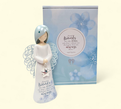 "Good friends are like stars you don't always see them but  they are always there" ANGEL FIGURINE