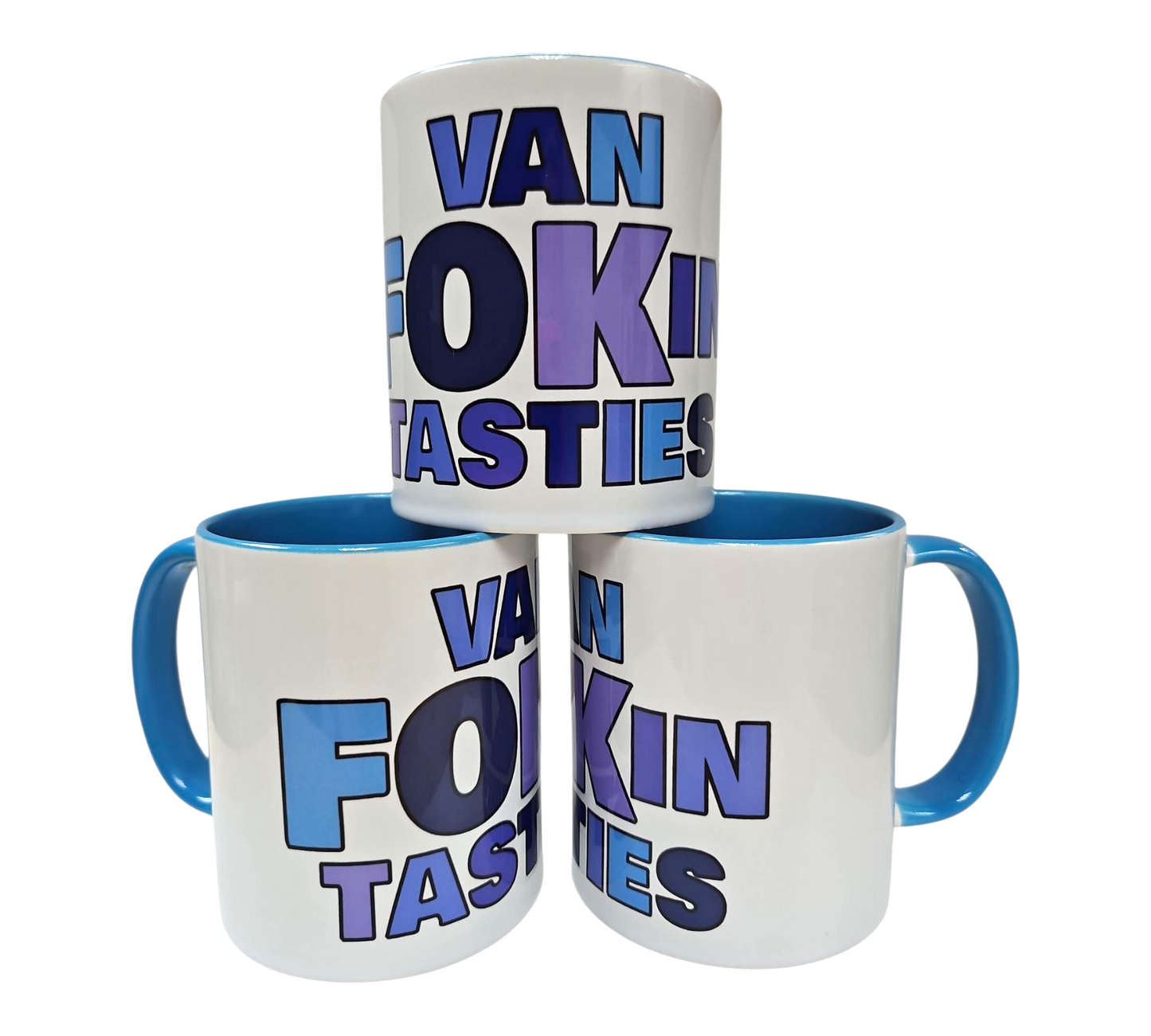 VANF@KINTASTIES BLUE MUG