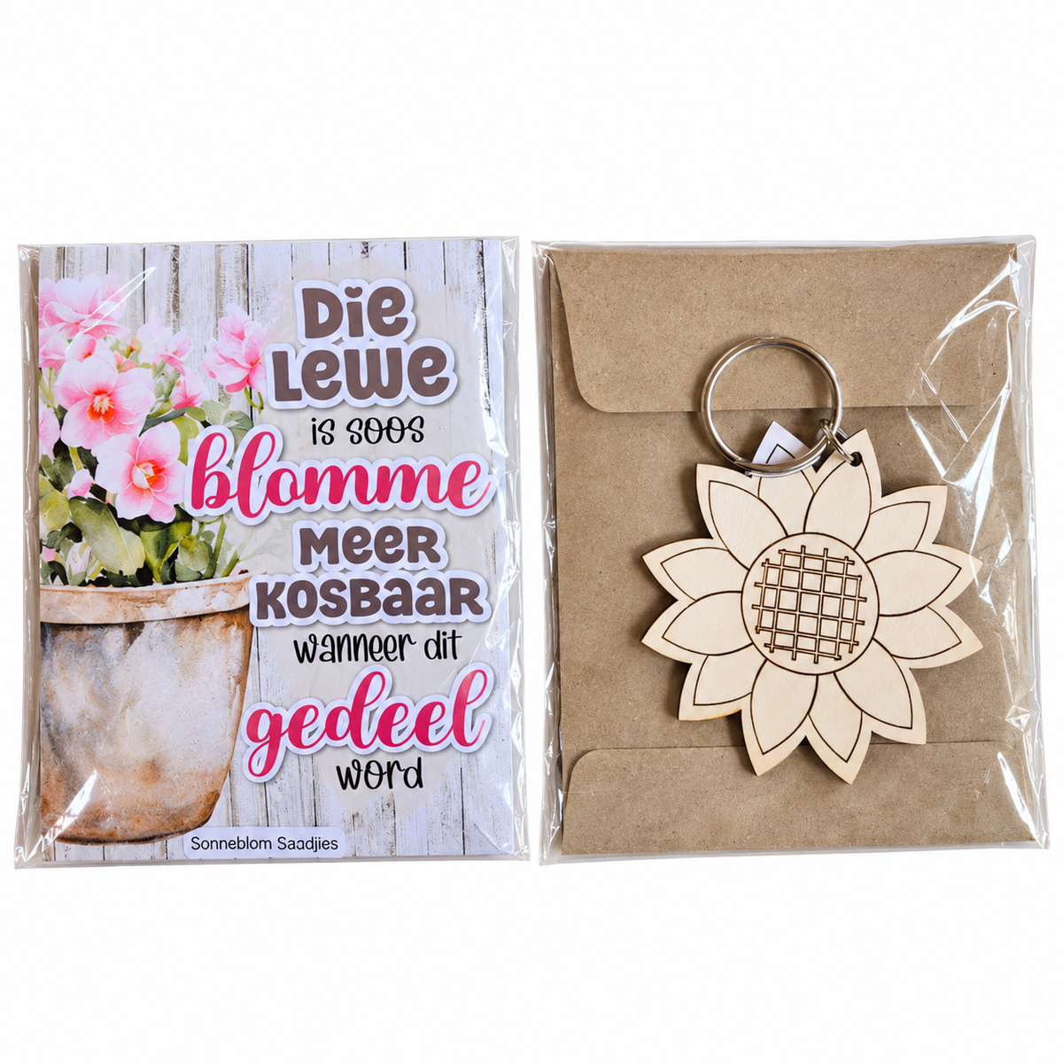 Vriendskapsaadjies met Sonneblom Sleutelhouer