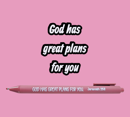 God Has Great Plans for You Pen